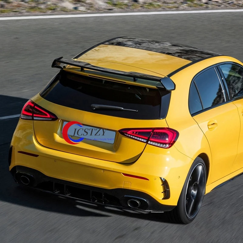Para Mercedes Benz W177 Hatchback Clase A A180 A200 A250 A260 y A45 2019 2020 alerón trasero de Color negro y rojo