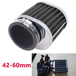 Filtro de aire universal para moto con conexión de 42-60 mm