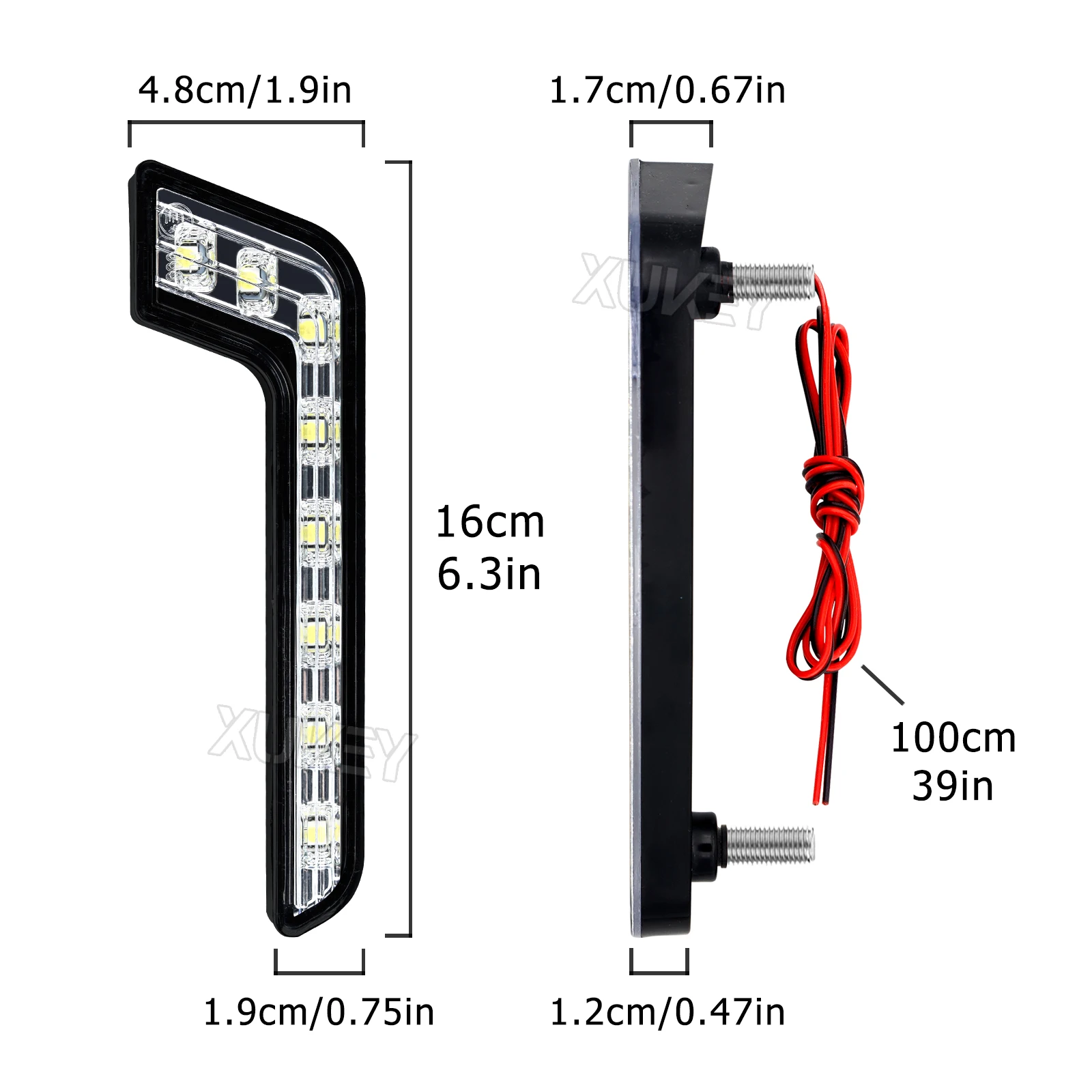 Luces diurnas LED universales en L de 12 V para coche - imagen 4