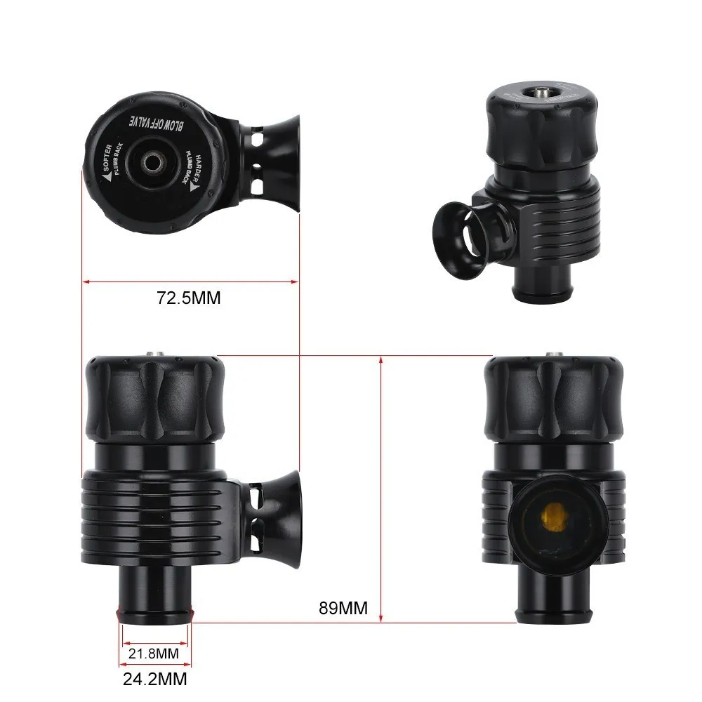 Desviador turbo universal 25mm con bocina para Audi 1.8 T 20v - imagen 2