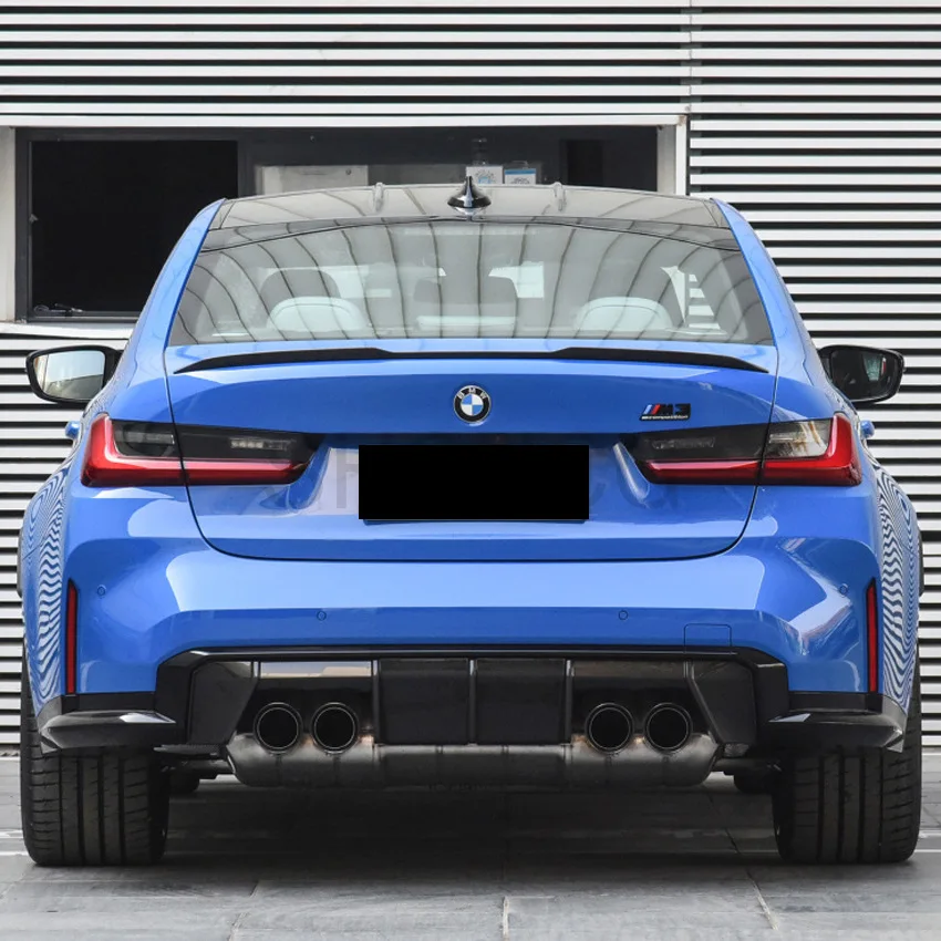 For New BMW 3 Series G20 Spoiler Accessories 320i 325i 330i ABS Material Car Trunk Rear Lip Wing Tail Separator 2019 2020 2021 - imagen 4