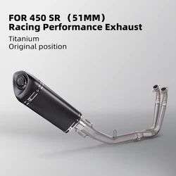 Moto Escape - Sistema de escape completo titanio 51 mm para CF 450SR