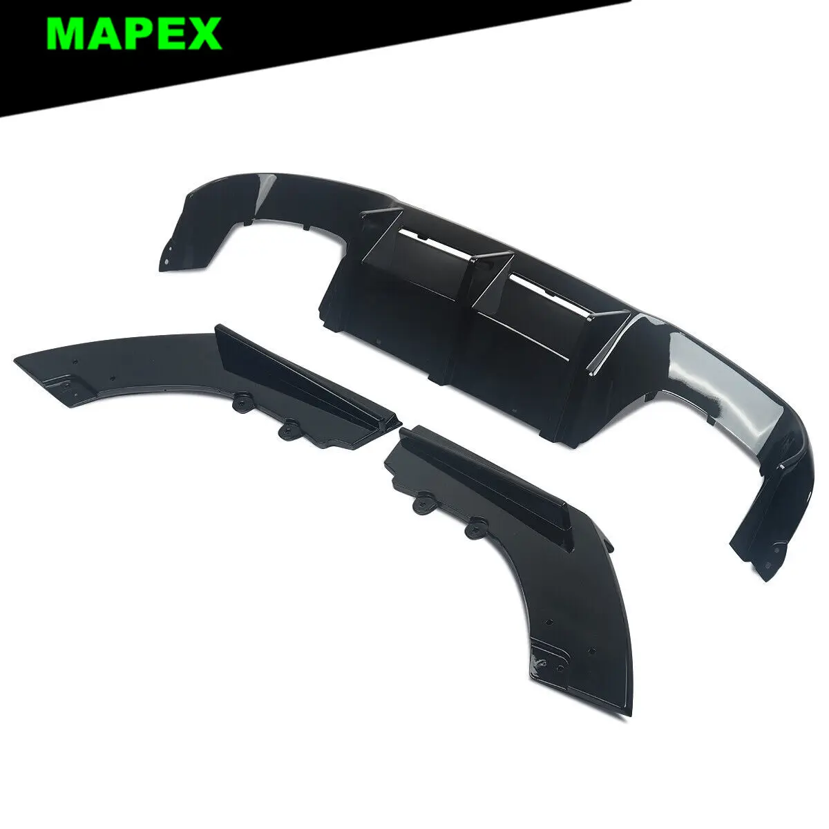 Difusor trasero negro brillante BMW F87 M2/M2C 2016-2020 - imagen 5