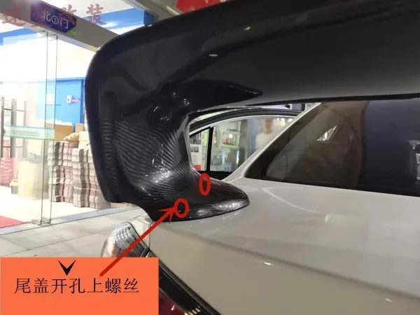 Alerón trasero de fibra de carbono para Mitsubishi Lancer EX 2014-2021 - imagen 2