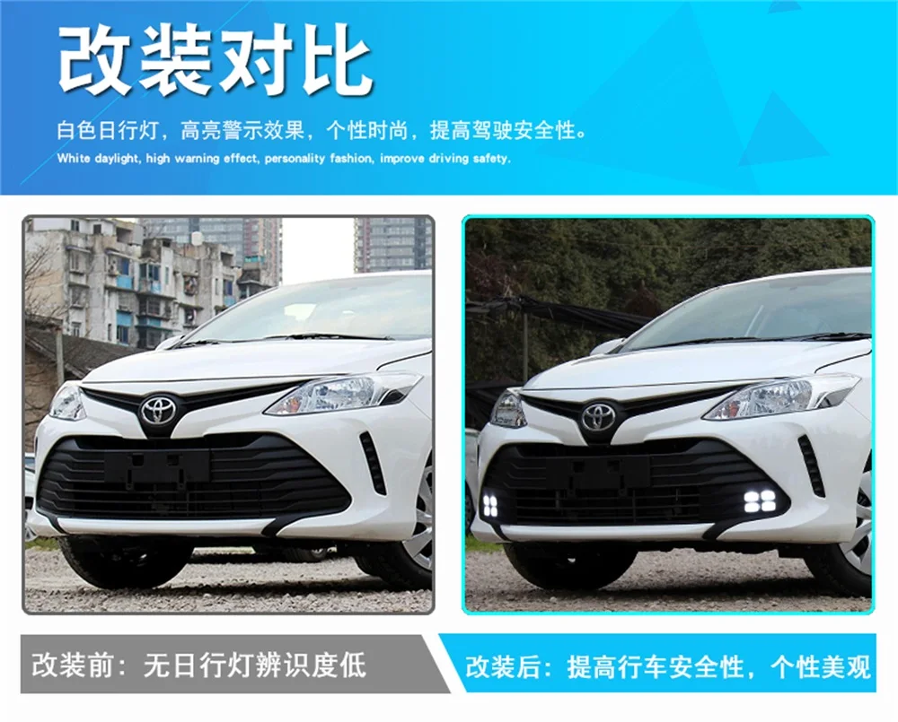 Marco antiniebla LED diurno con intermitente Toyota Vios 2014-17 - imagen 5