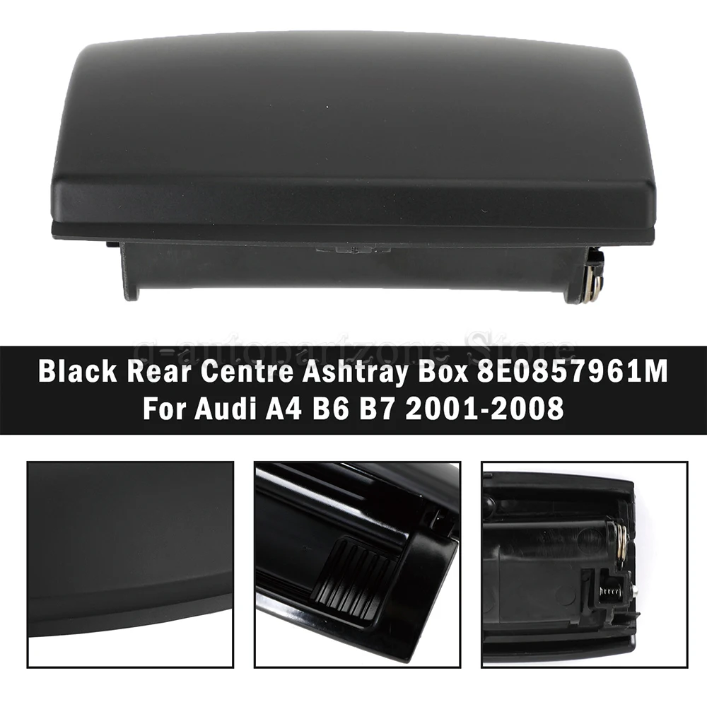 8E0857961M Cenicero central negro Audi A4 B6/B7 2001-2008