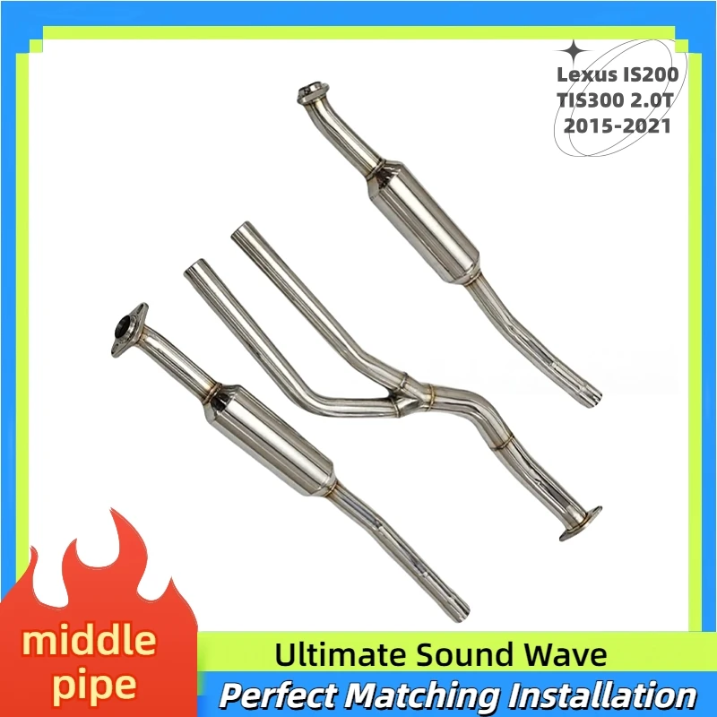 Sistema de escape Lexus IS200t/IS300 2.0T con silenciador medio - imagen 5