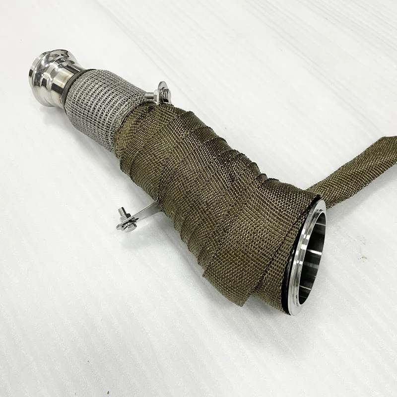 Downpipe sin catalizador BMW N26 2.0T con envoltura térmica - imagen 2