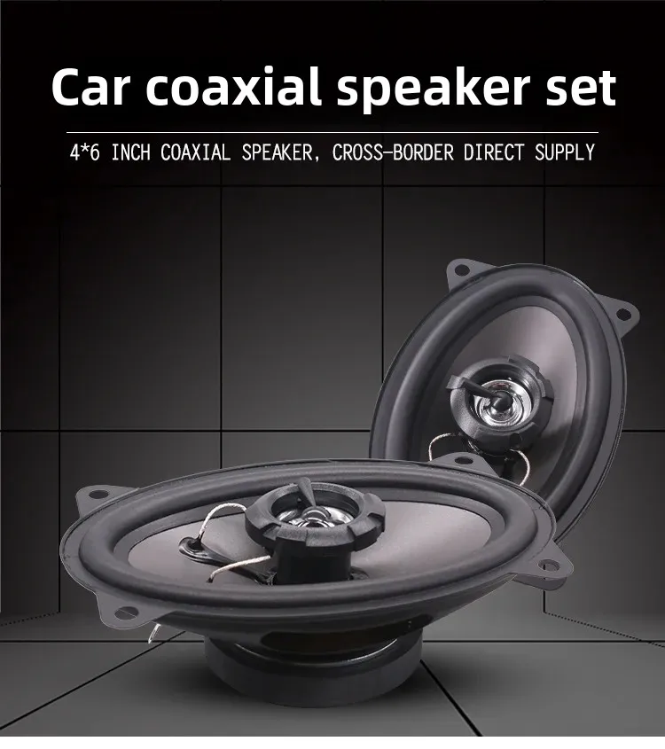 Altavoz coaxial ovalado 4x6 pulgadas 4650 para coche – audio 2 vías - imagen 3