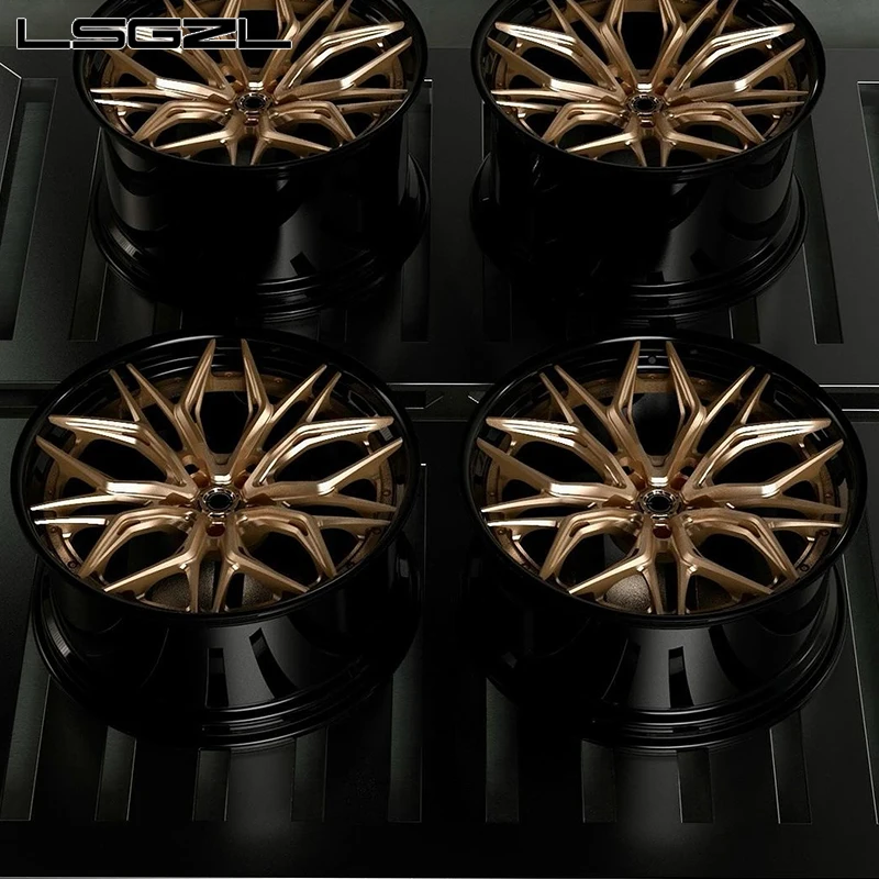 LSGZL rueda cóncava de aleación de coche forjado de lujo personalizada 5x120 5x114,3 5x112 llanta 15 18 26 pulgadas rueda para lujo - imagen 5