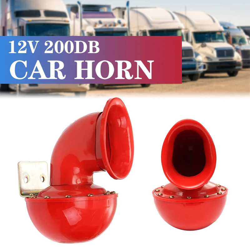 Bocina eléctrica 12 V con sonido de vaca roja para coche y camión - imagen 3