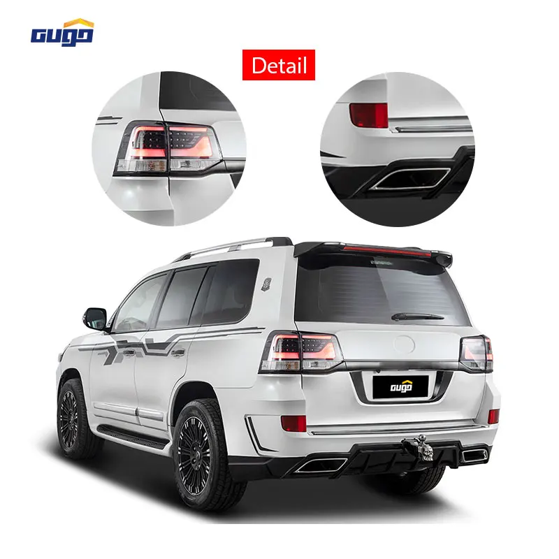 GUGO nueva condición para Land Cruiser 200 2008-2015 Kit de carrocería modificado LC200 E modelo guardabarros de parachoques delantero y trasero - imagen 5