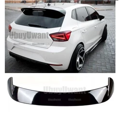 Para VW Seat IBIZA TGI/FR Hatchback 2017 2018 2019 alerón de techo trasero de plástico ABS de alta calidad decoración de ala trasera de coche