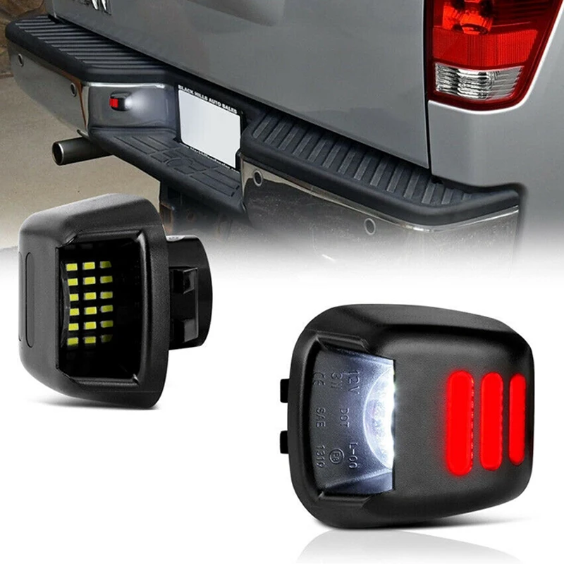 Luces LED de matrícula para Nissan Navara D40 2007-2016 - imagen 2