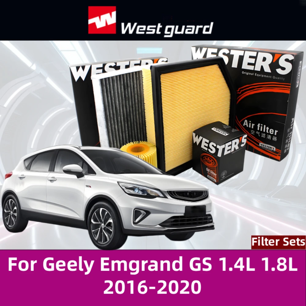 WESTGUARD Juego filtros aceite y cabina Geely Emgrand GS 1.8L-1.4T