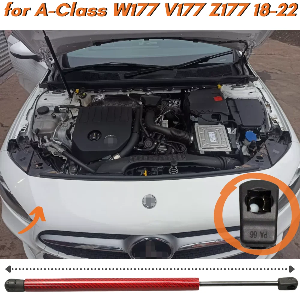 Amortiguador de gas para capó Mercedes-Benz Clase A W177 (2018-2022)