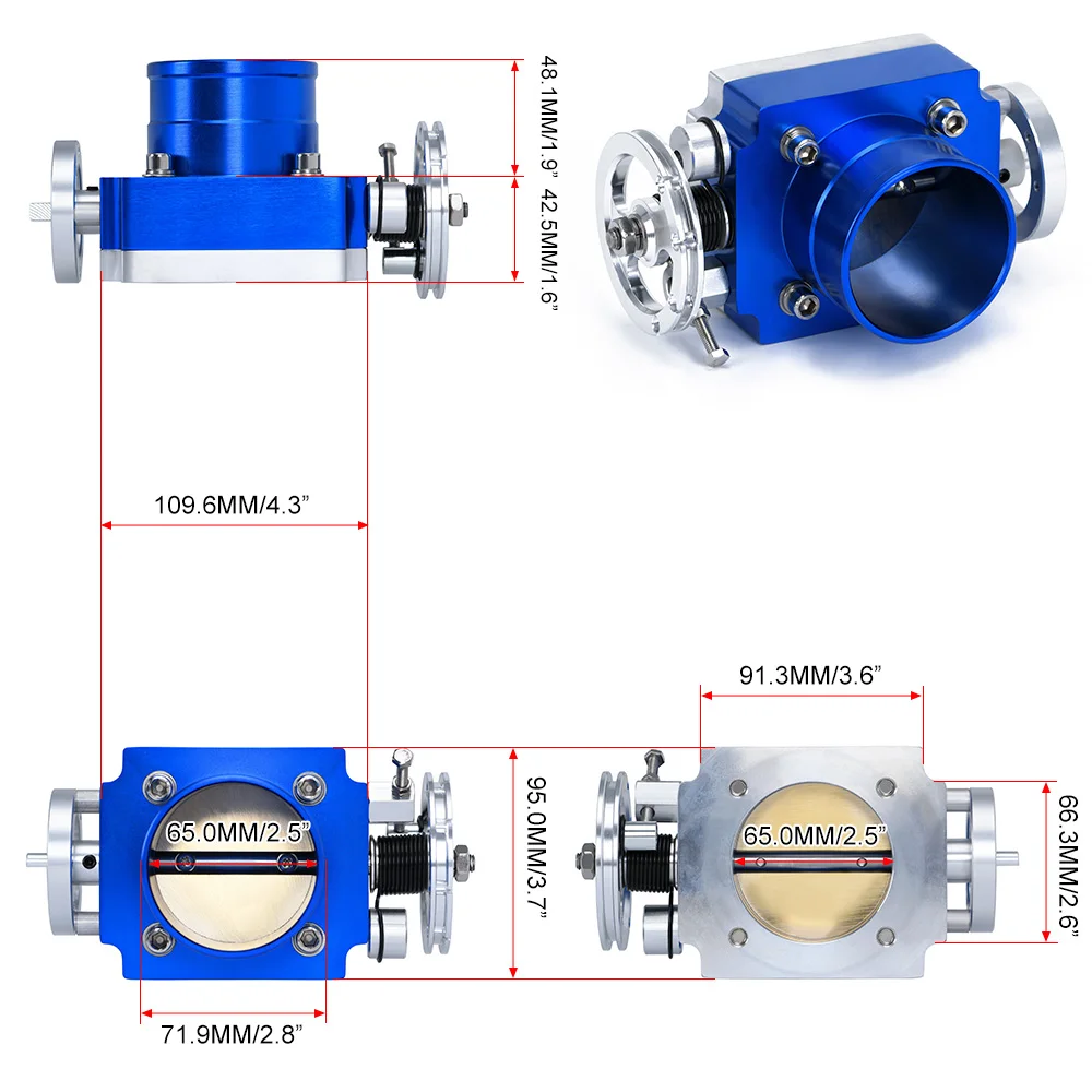 Colector admisión alto flujo de aluminio – máximo rendimiento motor - imagen 5