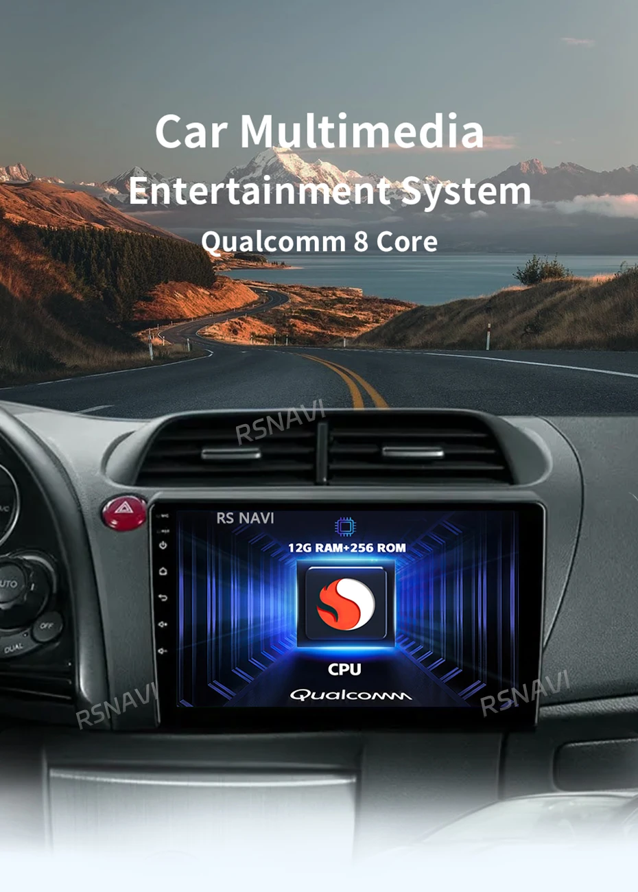 Pantalla y marco adaptado para Honda Civic Hatchback