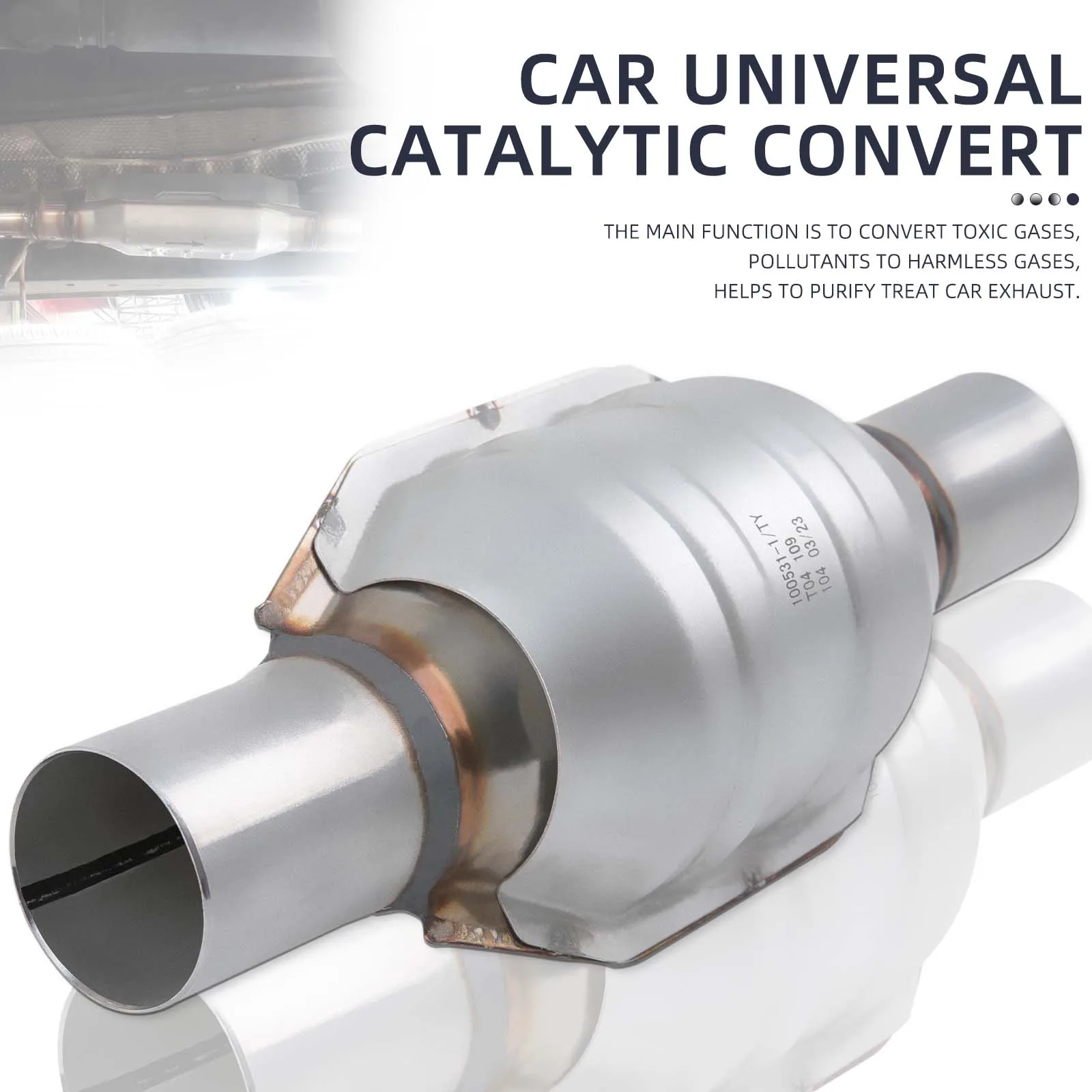 Convertidor catalítico universal inox: entrada y salida de soldadura - imagen 3
