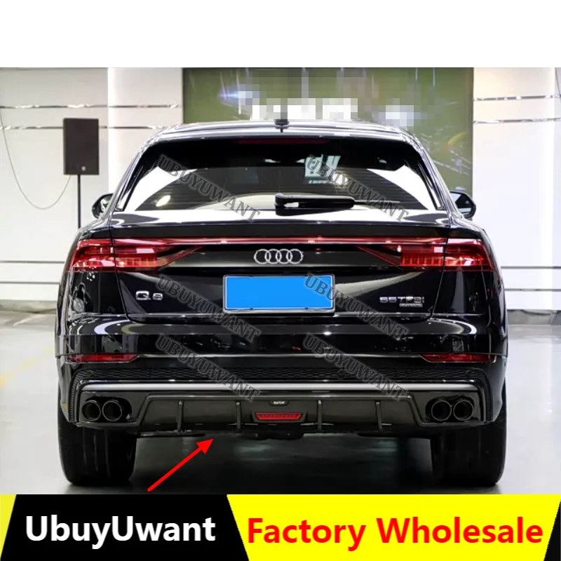 Alerón trasero fibra de carbono Audi Q8 SQ8 2019-2023 – Negro mate