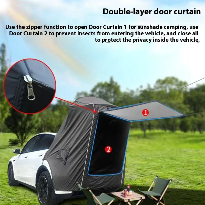 Tienda de campaña Tesla con sombrilla y dosel impermeable - protección mosquitos - imagen 4