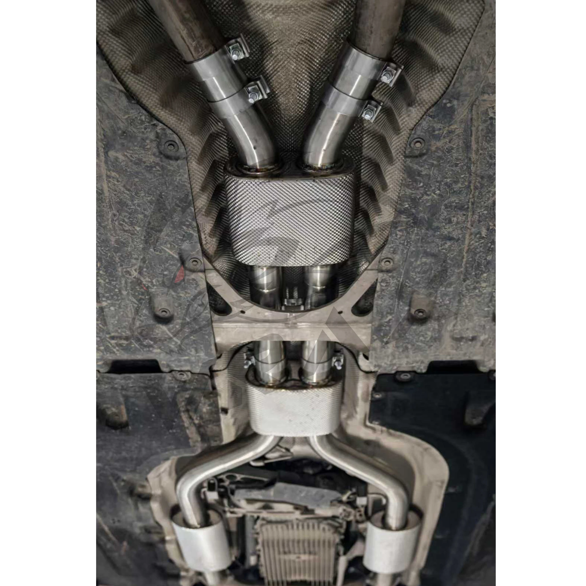 WRAX Escape deportivo para BMW X3M X4M F97 3.0T SS304 Tubo medio con protector térmico Plug & Play Instalación sin pérdidas - imagen 2