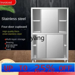 Armario de cocina CX de acero inoxidable con cajón y cuatro puertas