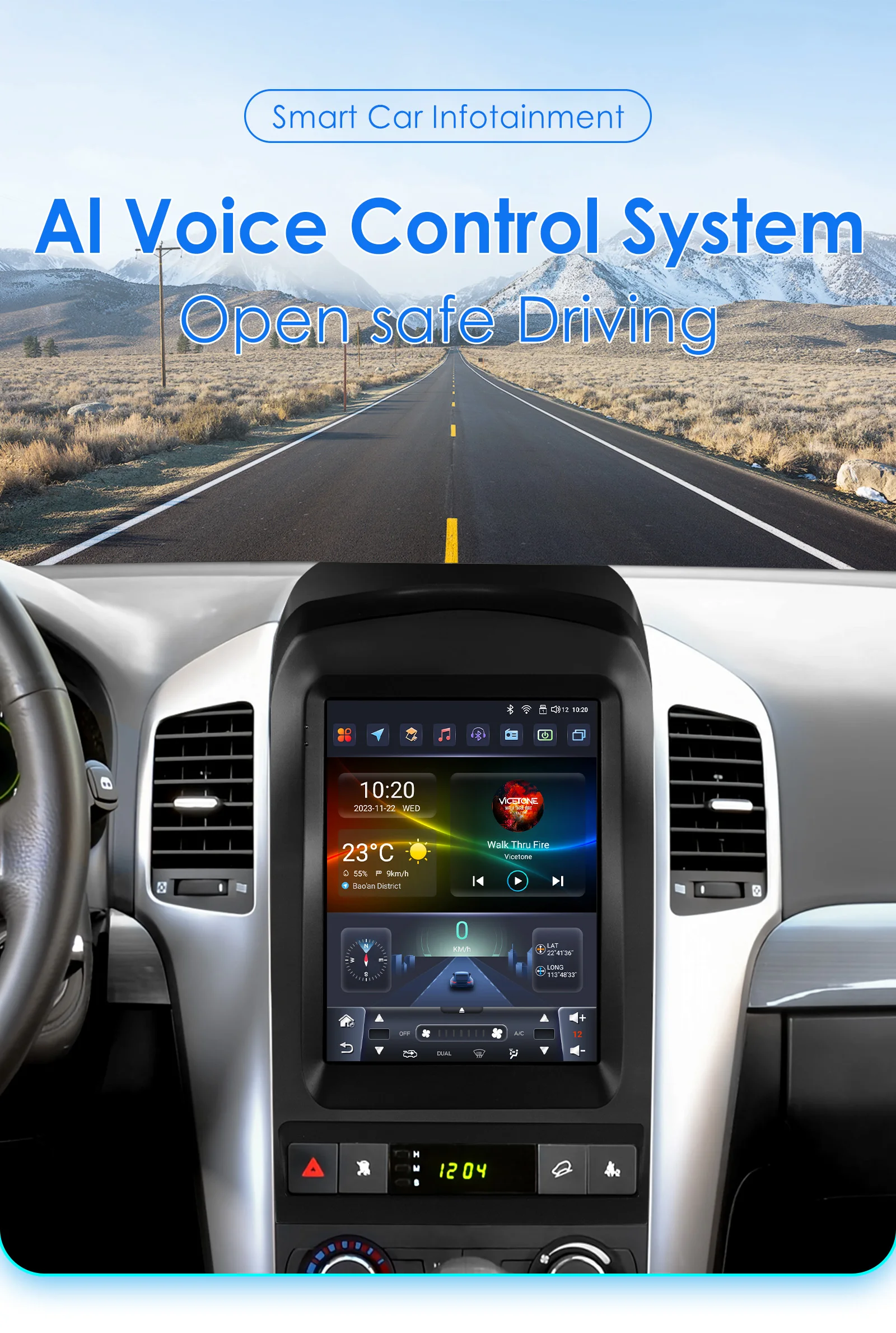 Pantalla Android 13 para Chevrolet Captiva