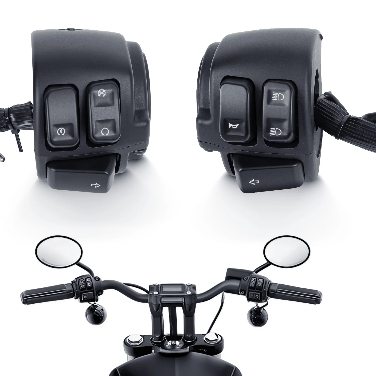 Arnés cableado manillar Harley XL883 y 1200 Dyna Softail