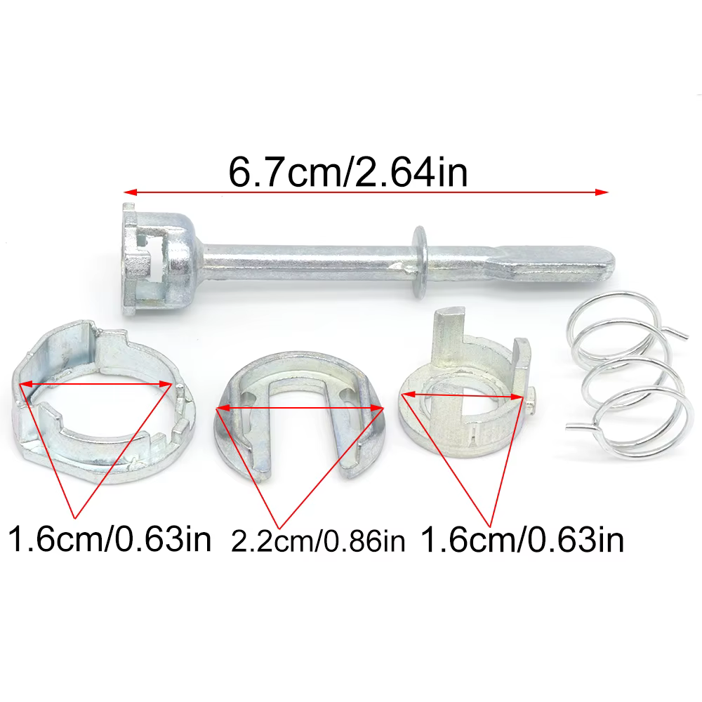 Kit reparación bombín cerradura puerta delantera VW Polo 6N y SEAT Ibiza 6K - imagen 3