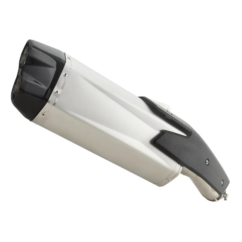 Escape slip on Kawasaki Ninja ZH2 2020-2024 fibra carbono doble salida - imagen 5