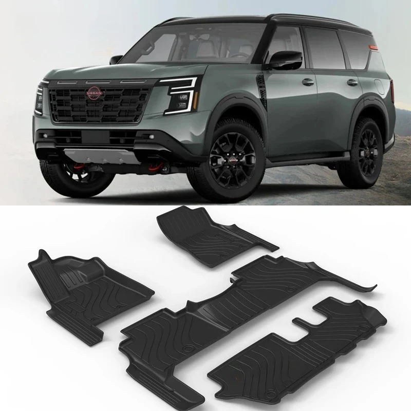 Alfombrillas impermeables para Nissan Patrol Y63, todo tipo de clima