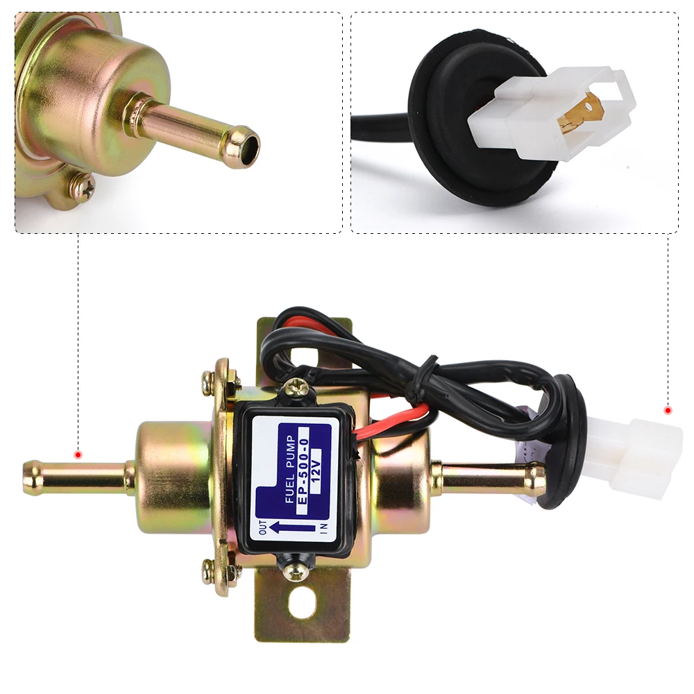 Bomba de combustible eléctrica universal 12V para diésel y gasolina - imagen 4