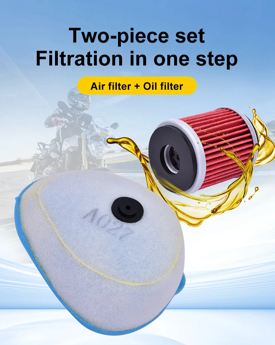 Kit de filtros de aceite y aire para motocicleta Yamaha