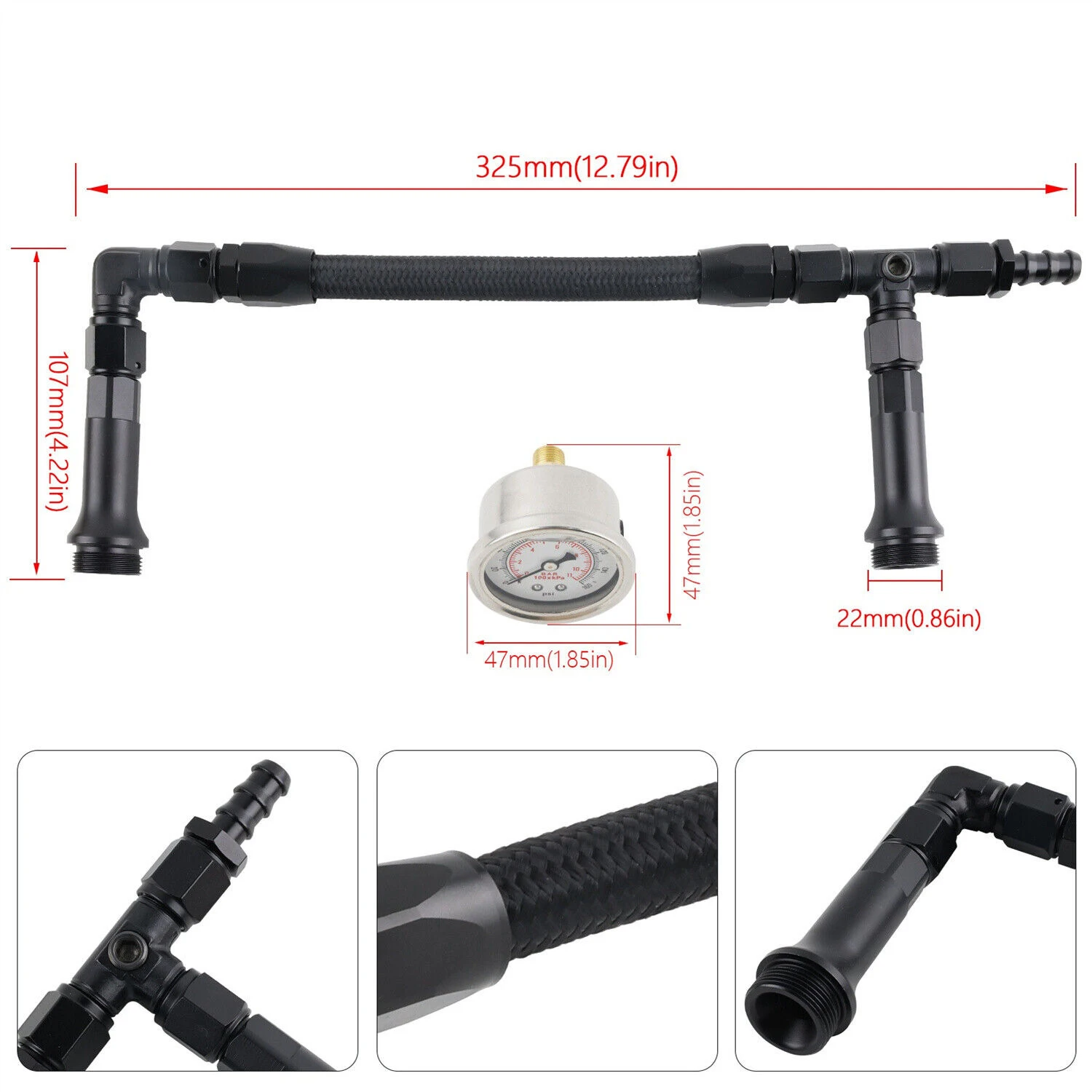 Accesorios de aluminio del kit de alimentación doble