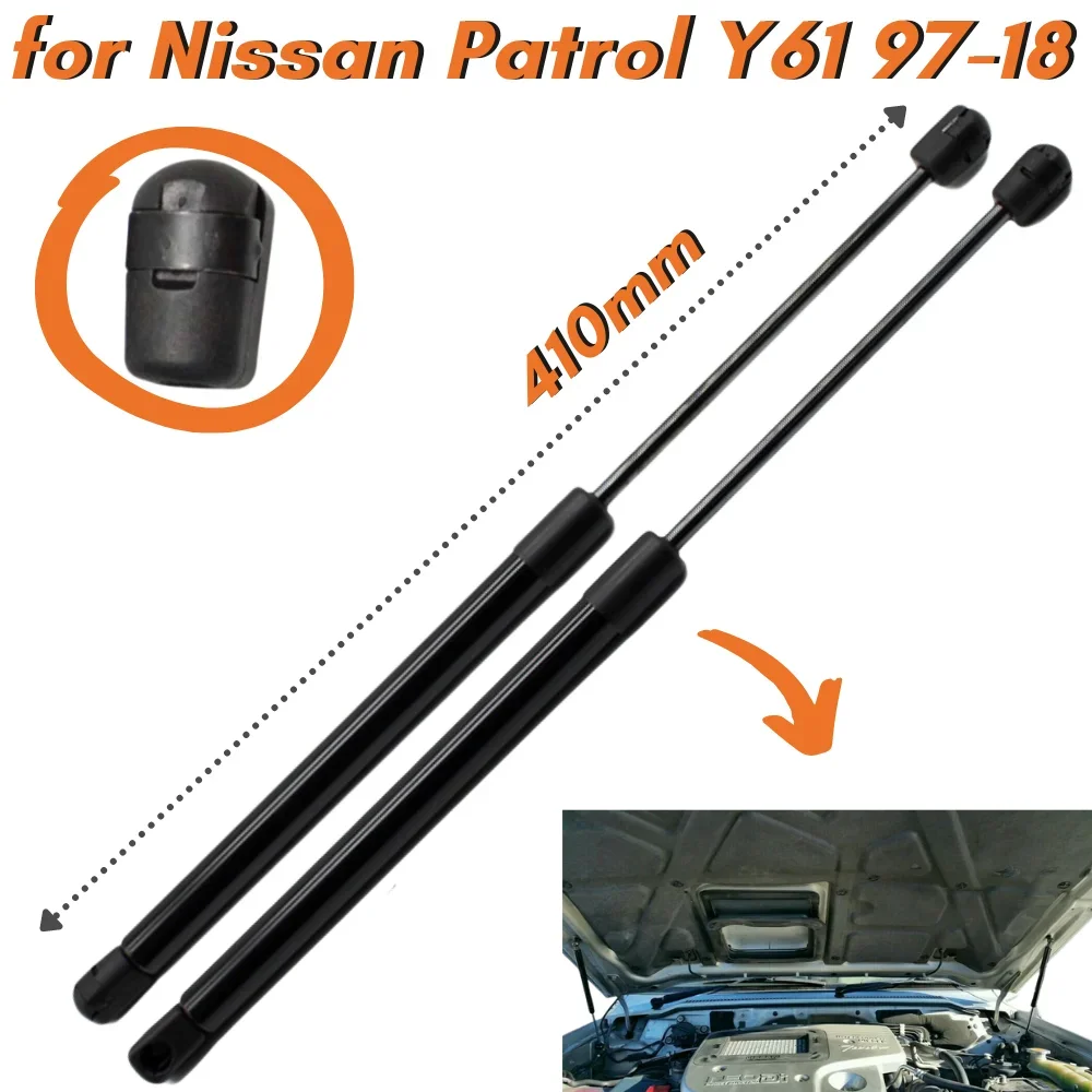 Puntales de capó Boonet Nissan Patrol Y61 1997-2018
