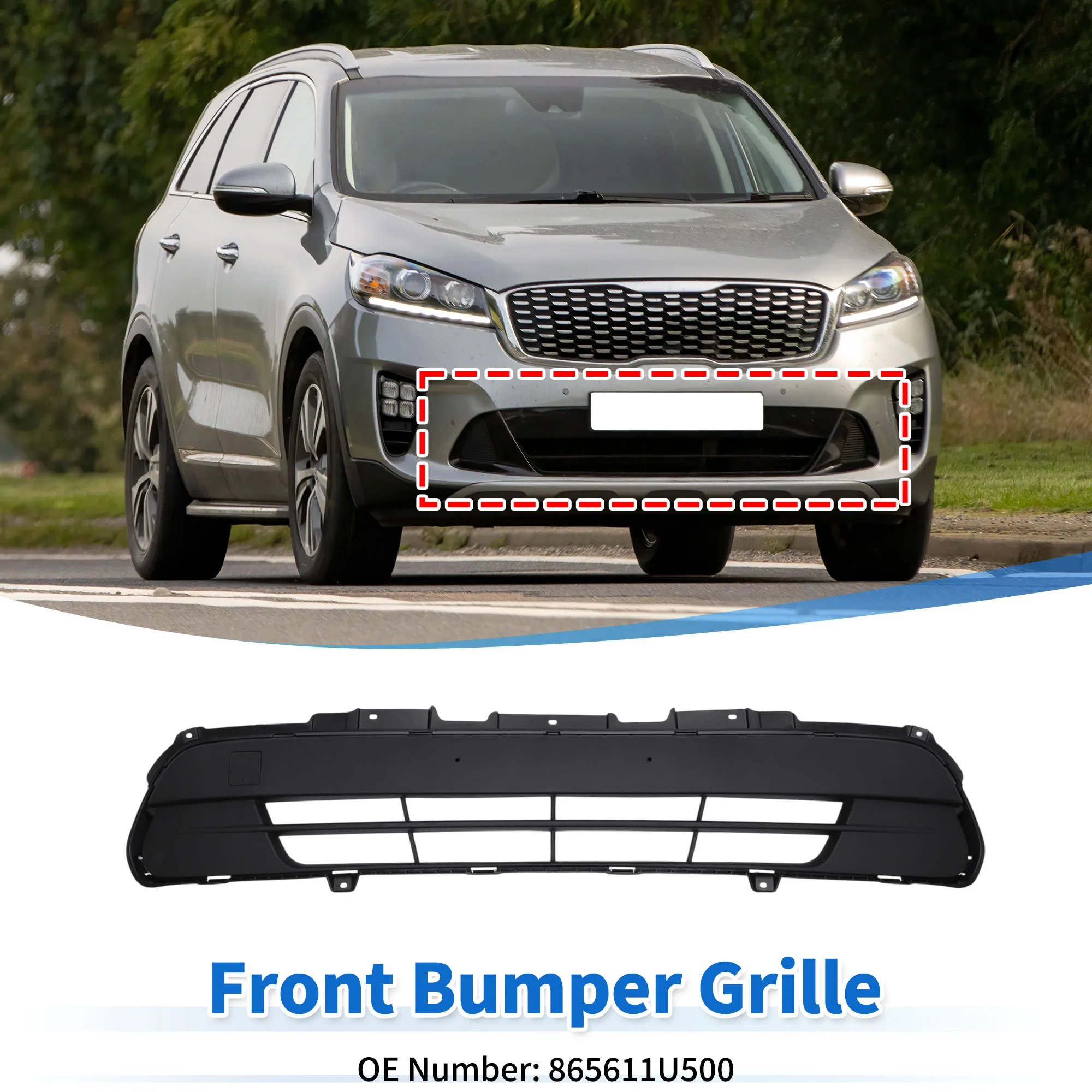 Rejilla inferior parachoques Kia Sorento 2015-2017