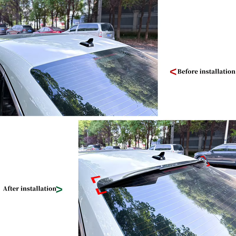 Alerón de techo ABS efecto carbono para Audi A3 Sedán 8Y 2021+ - imagen 2