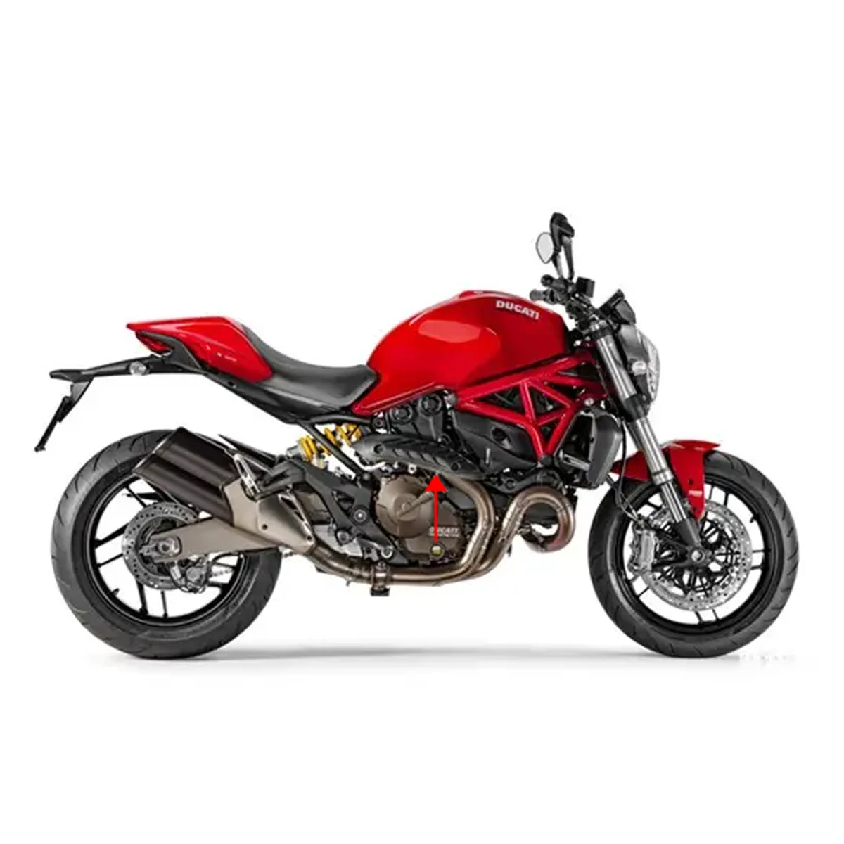 Protector térmico de escape en carbono para Ducati Monster 821/1200 - imagen 2