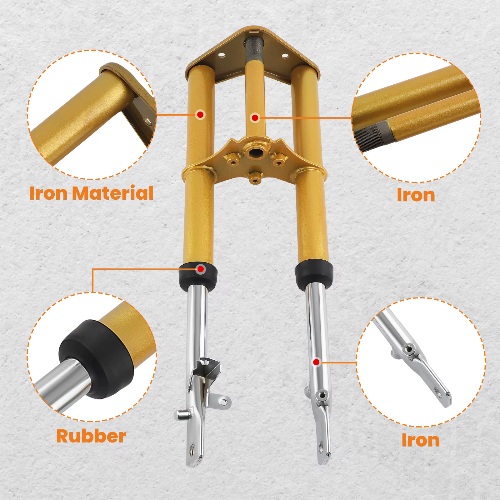 Horquilla de suspensión delantera para Honda XR50/CRF50 (2004-2014) - imagen 4