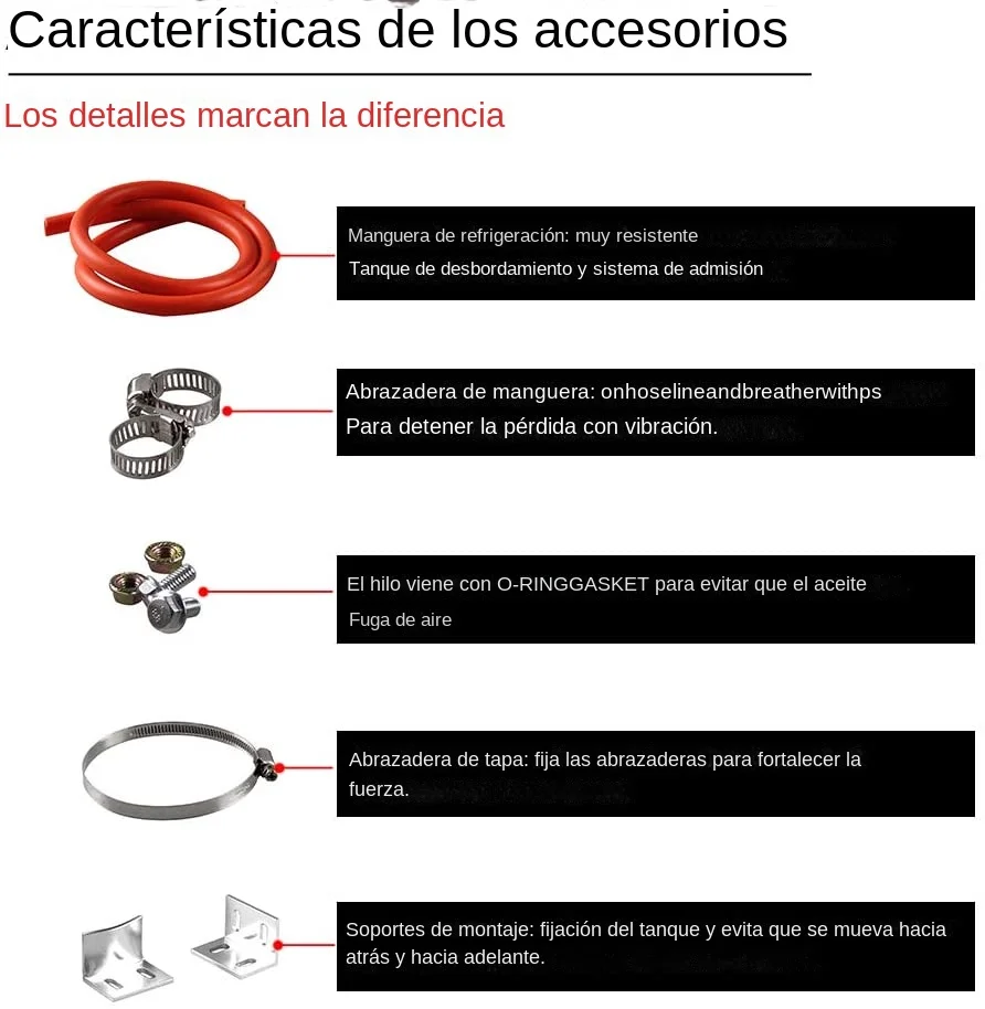 Depósito de expansión de refrigerante universal de aluminio para coche - imagen 5