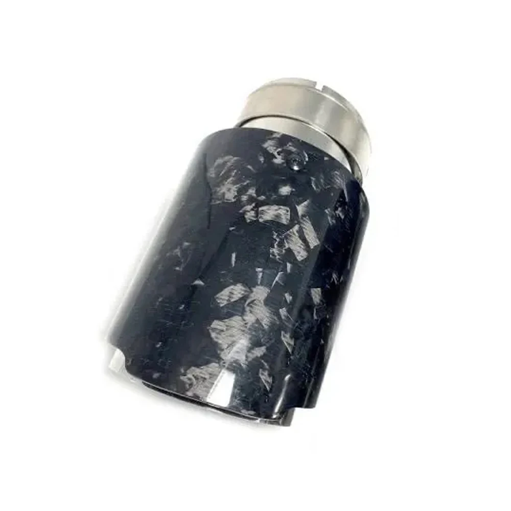 Punta de escape de acero inoxidable, efecto mármol y fibra de carbono - imagen 2