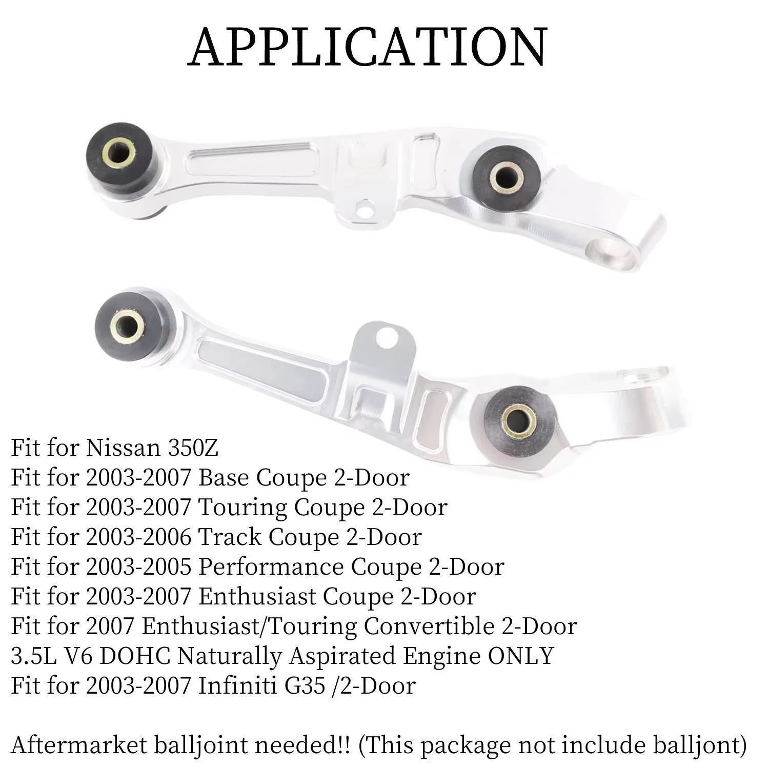 Brazo suspensión delantero inferior Nissan 350Z e Infiniti G35 - imagen 2