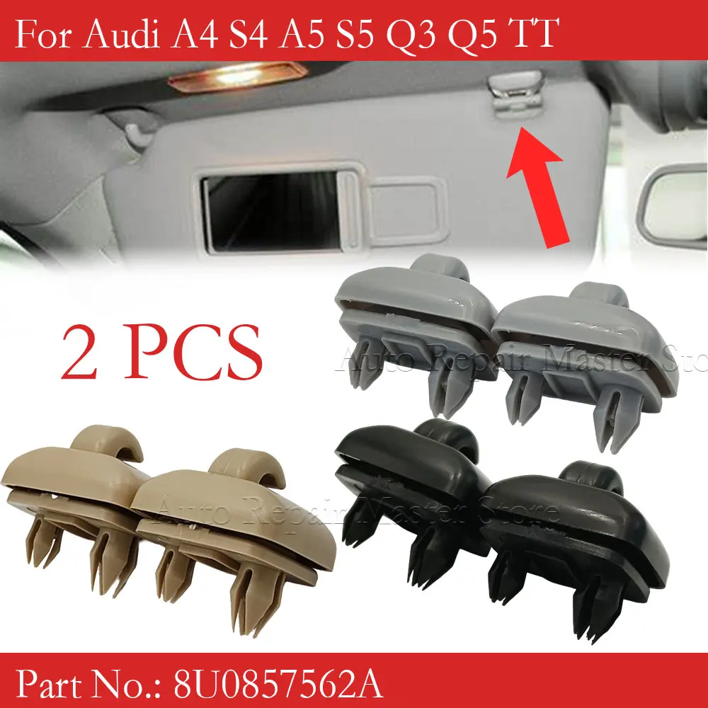 8U0857562A Gancho para parasol Audi A1, A3, A4, A5, Q3 y Q5