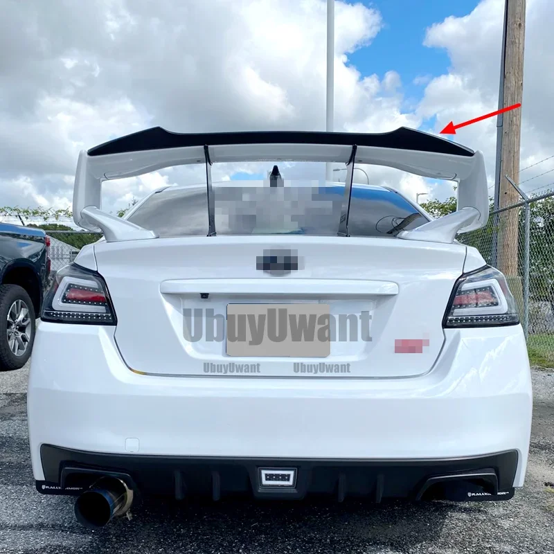 Gurney flap trasero de fibra de carbono para Subaru WRX STI - imagen 2