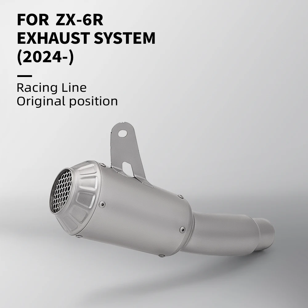 Tubo intermedio de escape inoxidable Kawasaki ZX-6R ZX636 2024-2025 - imagen 3