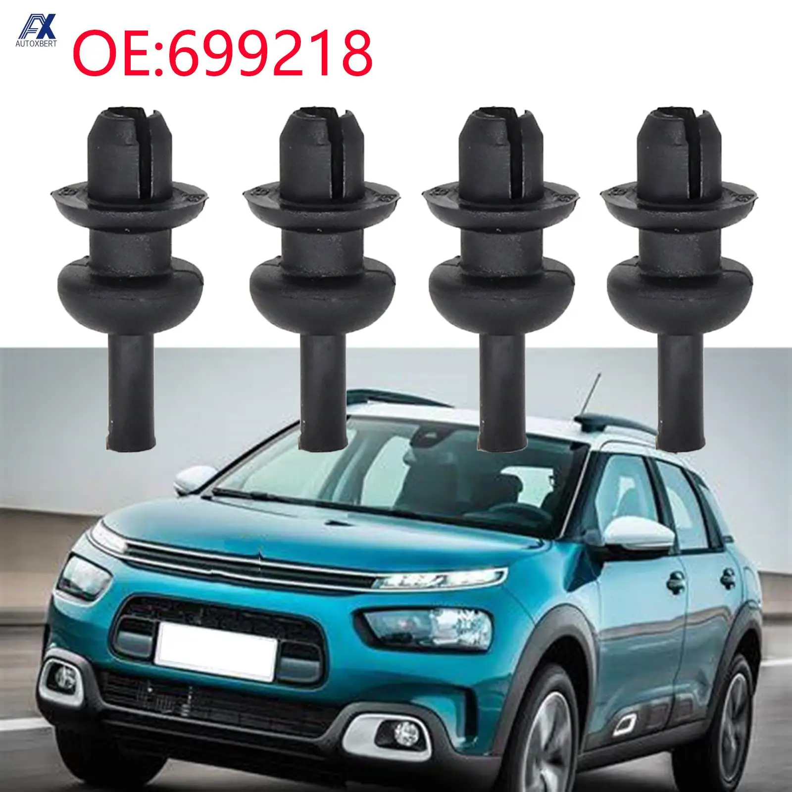 Clips bandeja maletero Citroen C2 C3 C4 DS3 Saxo Picasso 699218