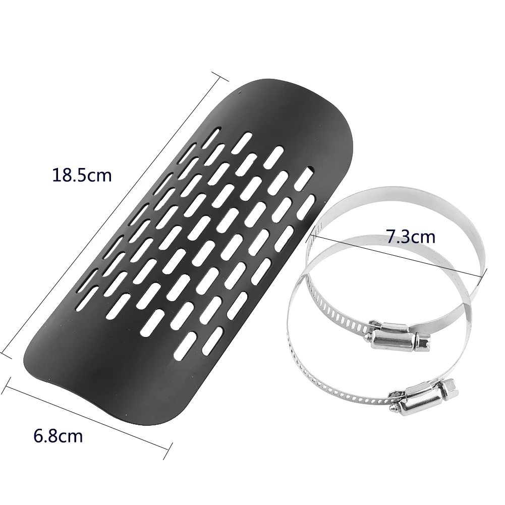 Silenciador universal de escape para moto con protector térmico - imagen 3
