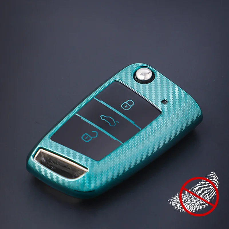 Funda de llave TPU efecto carbono para VW, SEAT y Skoda - imagen 3