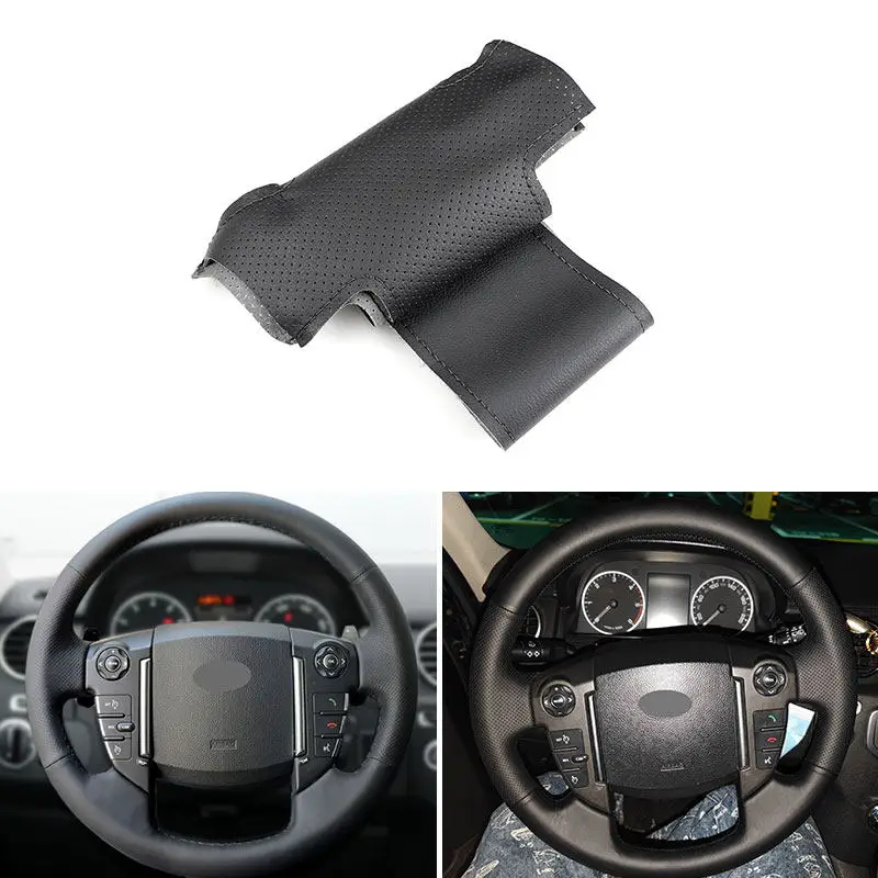 Funda de volante cuero perforado Discovery 3 LR4 Freelander 2 - imagen 5